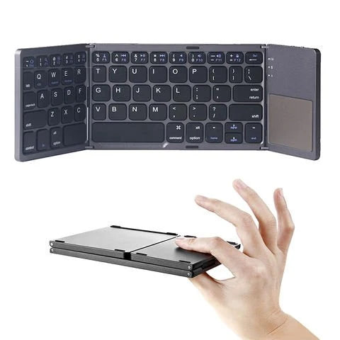Foldable Bluetooth Keyboard with Touchpad