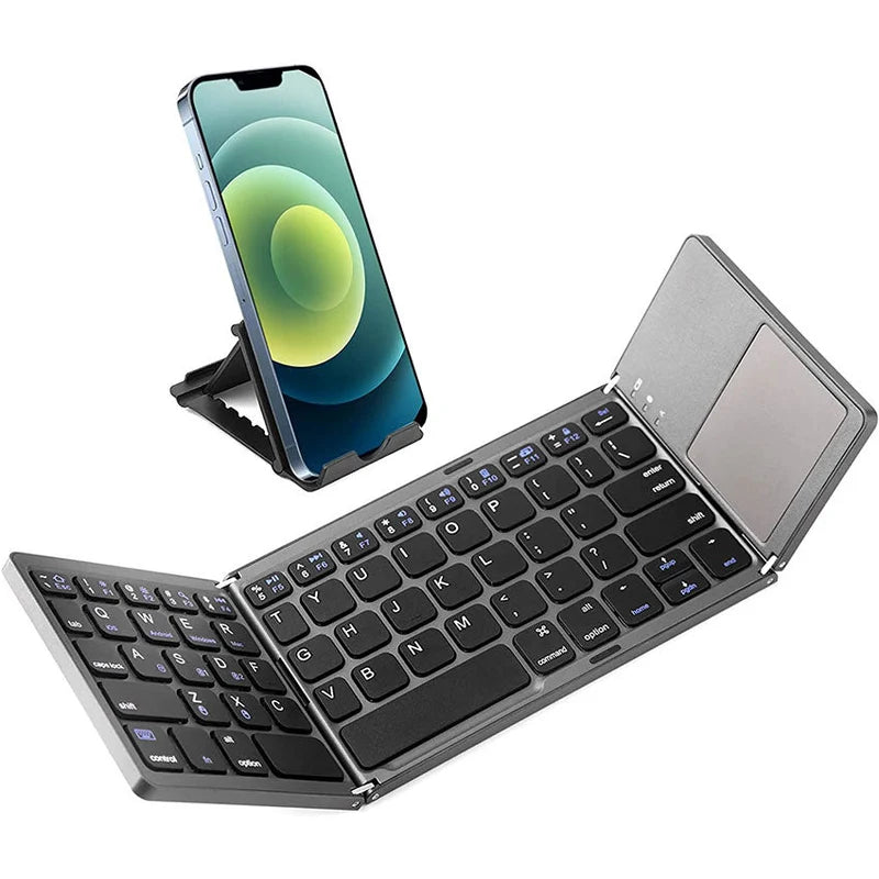Foldable Bluetooth Keyboard with Touchpad